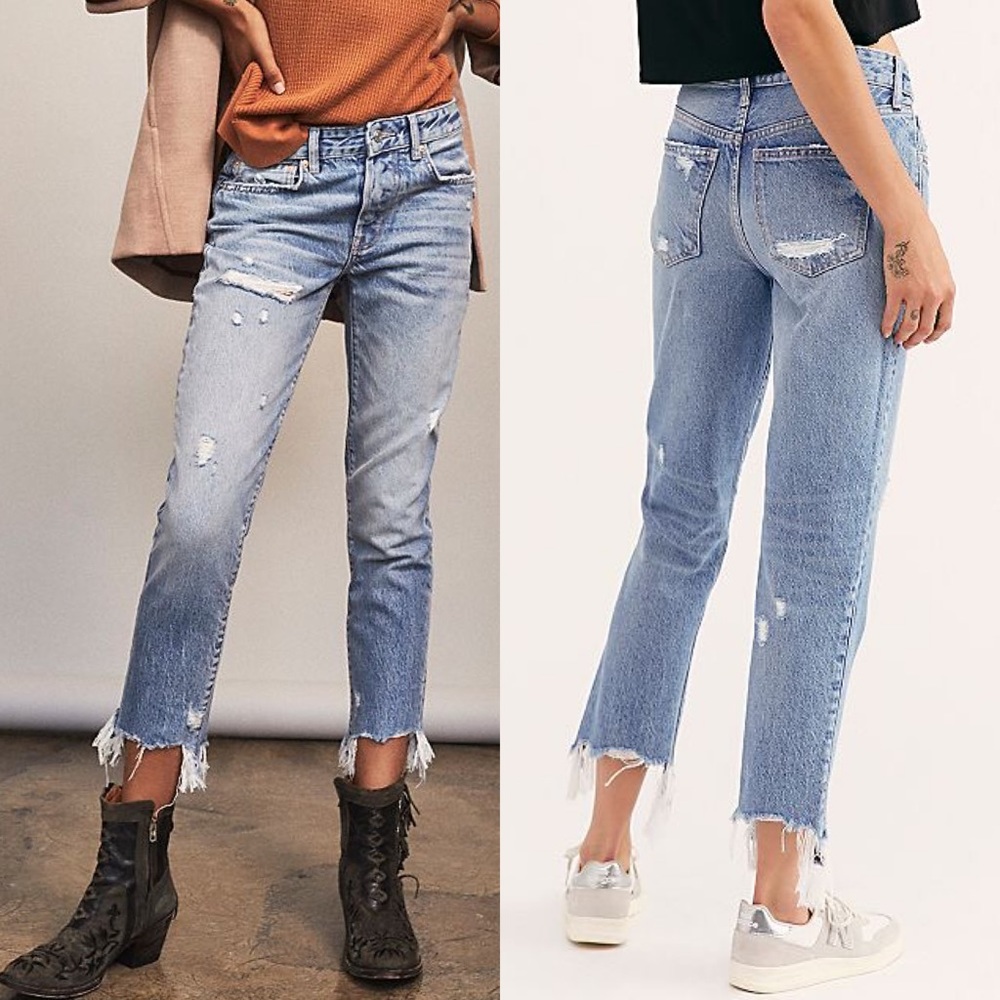 New We the Free Good Time Relaxed Skinny Jeans 29